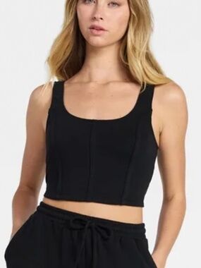 Corset- Style Crop Top